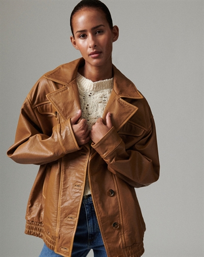 Day Birger et Mikkelsen - Mette Leather Jakke - Rubber